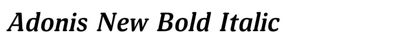 Adonis New Bold Italic